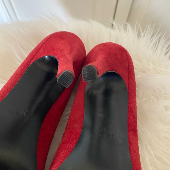 Nine West Red Suede Leather Pump - Picture 8 of 9
